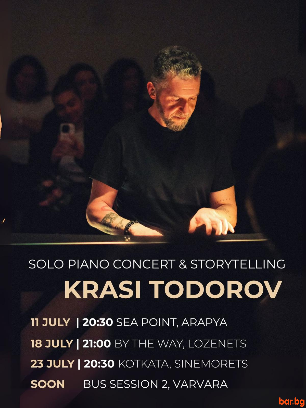 Краси Тодоров - Solo Piano Concert & Storytelling LIVE at BY THE WAY Лозенец