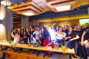 Students party with LIDIA