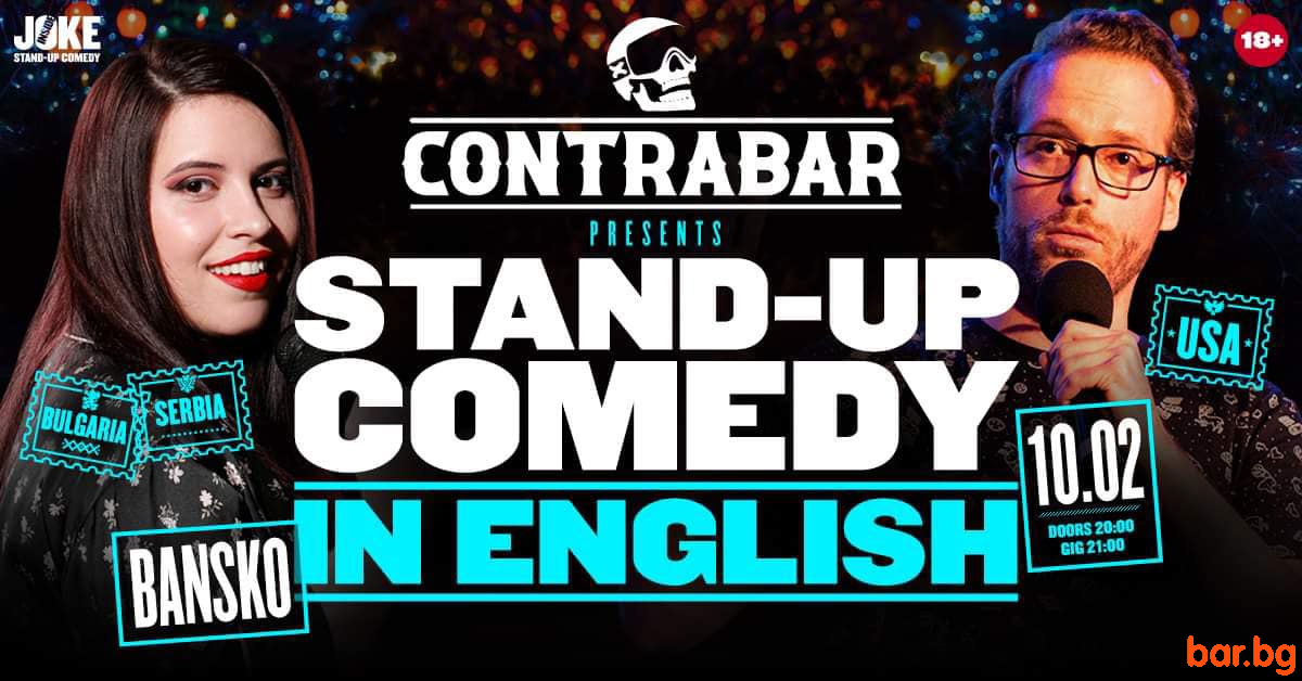 Join us for a night of hilarity with an our stand-up comedy show in English