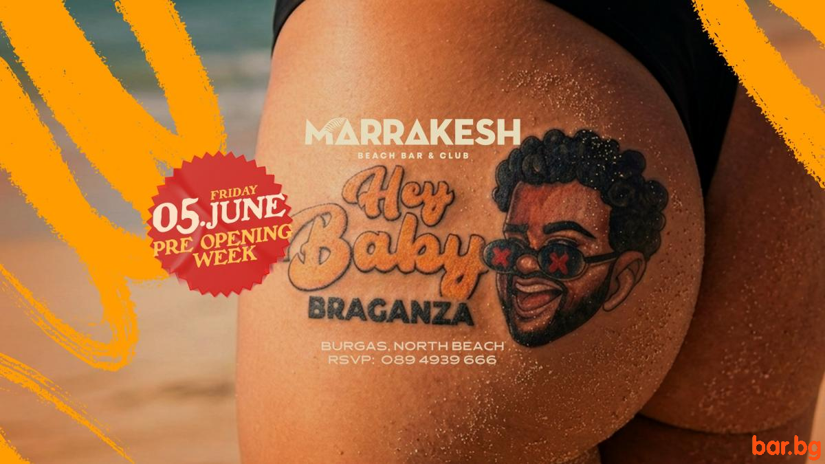 PRE OPENING WEEK започва на 5 юни в Marrakesh Beach Bar & Club Бургас ! 